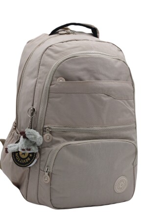 Wasserfester Unisex-Schulrucksack mit mehreren Fächern in Beige 2400 cex2400okul - 3