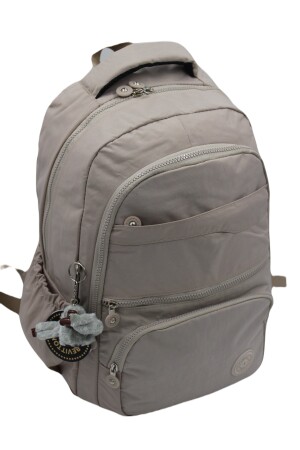 Wasserfester Unisex-Schulrucksack mit mehreren Fächern in Beige 2400 cex2400okul - 4