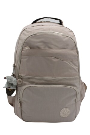 Wasserfester Unisex-Schulrucksack mit mehreren Fächern in Beige 2400 cex2400okul - 5