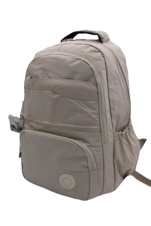 Wasserfester Unisex-Schulrucksack mit mehreren Fächern in Beige 2400 cex2400okul - 6