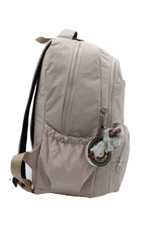 Wasserfester Unisex-Schulrucksack mit mehreren Fächern in Beige 2400 cex2400okul - 7