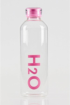 Wasserflasche aus Borosilikat-H2O-Glas, 1 Liter - 4