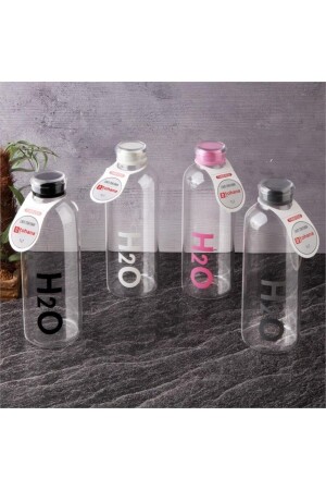 Wasserflasche aus Borosilikat-H2O-Glas, Wasserflasche, 1 Liter, Oburmatara - 5