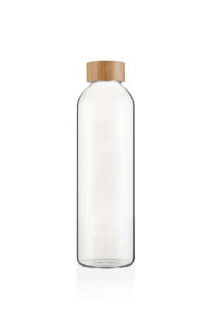 Wasserflasche aus Borosilikatglas mit Bambusdeckel, 1000 ml, CAM0304 - 4