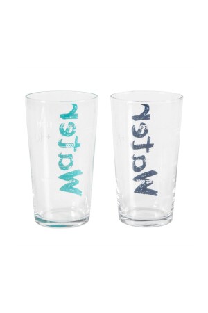 Wasserglas 570 ml 2er-Set - Blau & Türkis - 5