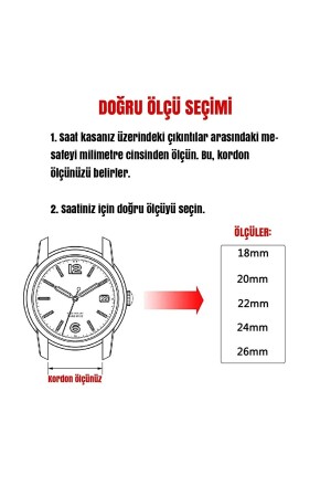 Watch 22 Mm Siyah Renk Kalın Hasır Metal Klipsli Saat Kordonu Kayışı TYC00615273586 - 4