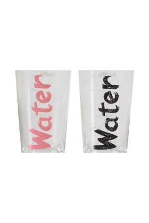 Water Bardak 570 ml 2'li Set -Siyah&Pembe - 6