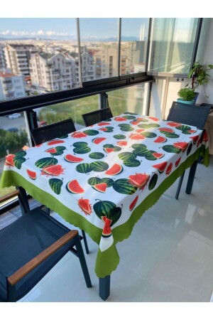 Watermelon Green Fruit Carefree Linen Kitchen Garden Table Cloth FRUITMöbel & Wohnen, Feste & Besondere Anlässe, Party- & Eventdekoration! - 1