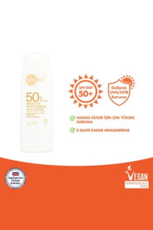 Watsons Solait Sonnencreme mit feuchtigkeitsspendender Wirkung, speziell für empfindliche Haut, SP50, 200 ml, 7696176 - 1