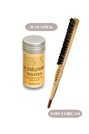 Wax Stick ve Profesyonel Topuz Fırçası - 2