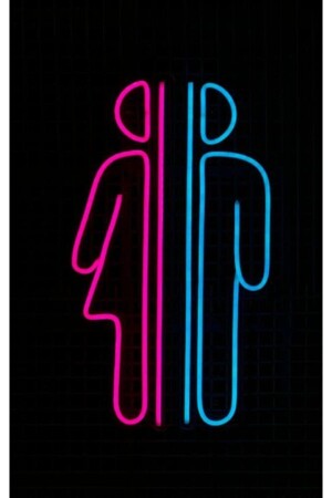 WC-Neon-LED-Licht für Männer und Frauen NEONEBRU1052 - 1
