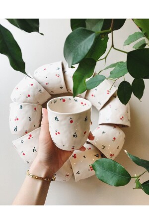 كوب من أشكال الكرز المصنوعة يدويا - Webbmoda