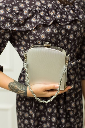 كيس ملابس المساء الفضية WEEM0151 - weem bag