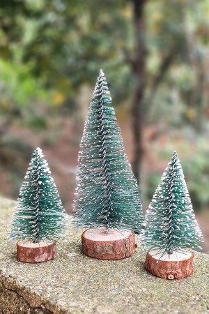 Weihnachtsbaum 3-teilig Mini-Tisch-Weihnachtsbaum-Set 3-teilig pekyb3luagac - 1