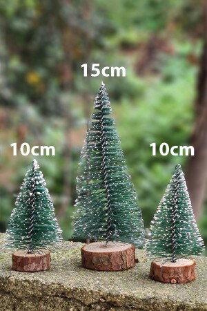 Weihnachtsbaum 3-teilig Mini-Tisch-Weihnachtsbaum-Set 3-teilig pekyb3luagac - 2