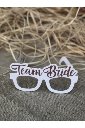 Weiße Bachelorette-Party-Brille mit der Aufschrift „Bride To Be Writer“, 9-teilig - 6