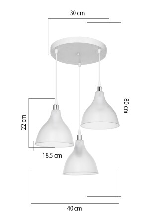 Weiße Pendelleuchte, Kronleuchter, Schlafzimmer, Wohnzimmer, Küche, Flur, Lampe, Kronleuchter3 - 5