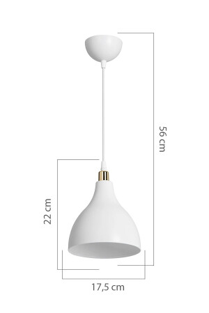 Weiße Pendelleuchte, Kronleuchter, Schlafzimmer, Wohnzimmer, Küche, Flur, Lampe, Kronleuchter3 - 4