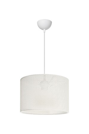 Weiße Pendelleuchte, Kronleuchter, Zylinder, moderne, stilvolle Lampe - 3