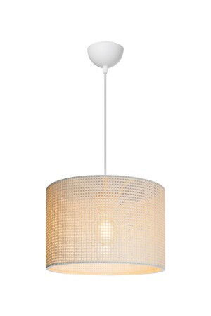 Weiße Pendelleuchte, Kronleuchter, Zylinder, moderne, stilvolle Lampe - 5