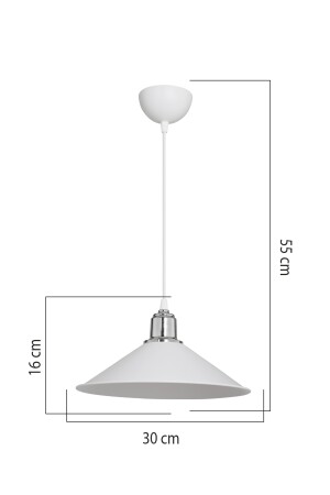 Weißer hängender Kronleuchter für Wohnzimmer, Küche, Flur, Schlafzimmer, Lampe, Kronleuchter2 - 4