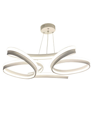 Weißer LED-Kronleuchter Daisy Modell mit hoher Beleuchtungsstärke, 3-Farben-Beleuchtung, Wohnzimmer-Kronleuchter 3001 - 5
