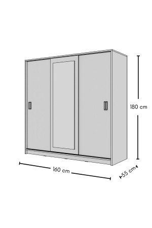 Weißer Schiebeschrank GM0643 GM0643 - 6