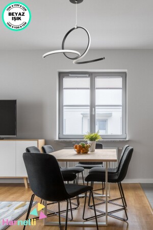 Weißes Licht, modernes Design, LED-Kronleuchter, Wohnzimmer, junges Zimmer, Küche, MAYA - 4