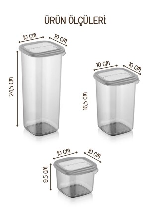 Weißes Siebdruck-Set mit 32 quadratischen und rechteckigen Peggy-Aufbewahrungsbehältern 8x (1,75, 1,2, 0,55,800) Ameise KAREDKDRTGNST2 - 9