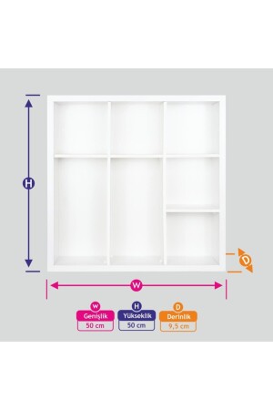 Weißes Tassenregal, hochwertiges, stilvolles Design VDA-149-08 - 4