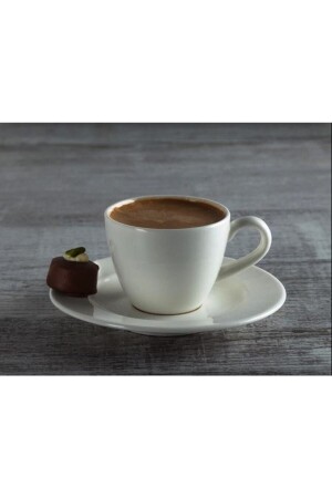 Weißes türkisches Kaffeetassen-Set Rita für 6 Personen RIT02-SET - 2