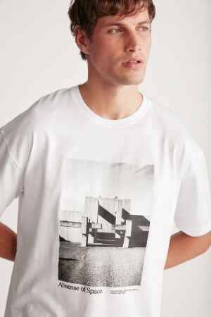 Weißes, übergroßes Einzel-T-Shirt von Keith KEITH01042023 - 2