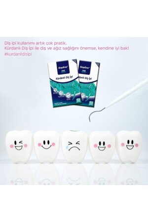 Well Tooth Zahnstocher-Zahnseide – Mint Fresh – 3x50 Stück - 5