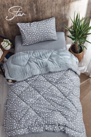 WELSOFT EINZELNES QUILT-SET MIT STERNMUSTER - 1