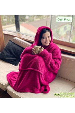 MNZ-Welsoft Plush Fleece Wearable غطاء بيجاما قابل للارتداء003 - Pababo