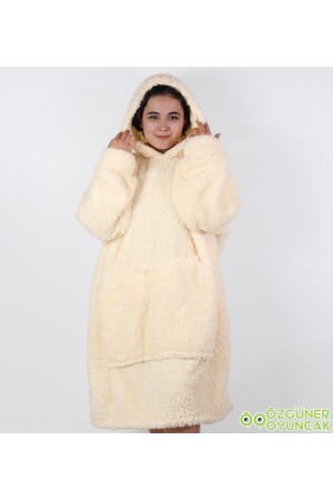 Welsoft Peluş Polar Giyilebilir Battaniye Pijama giyilebilir003 - 4