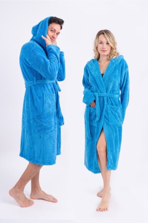 Welsoft Peluş Uzun Kapüşonlu Sabahlık Uzunsabahlık00 - Sweets Collection