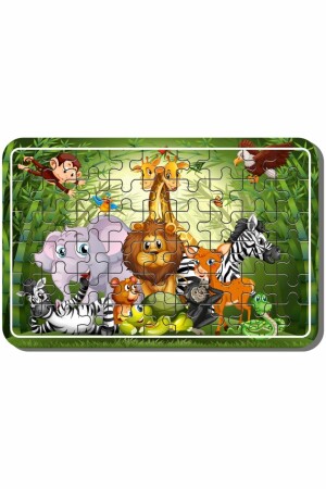 Weltraum-Dinosaurier-Spiel-Tiere 54-teiliges Holzpuzzle, 5er-Set - 6