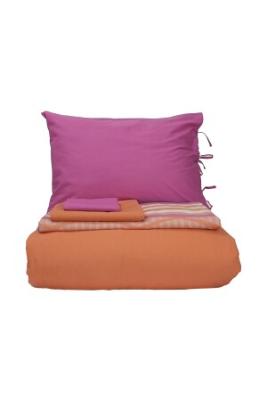 Wende-Doppelbettbezug-Set Basic Fuchsia-Orange 200. 20. 01. 0645 - 7