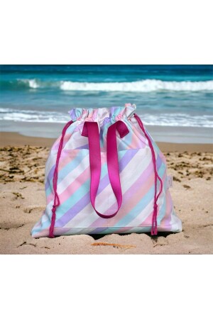 Wet&dry wasserdichte Wet Dry Dirty Clean Beach Pool Funktionelle rosa Mutter-Kind-Tasche - 5