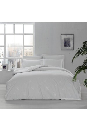 White Collection Asper Pamuk Percale King Size Nevresim Kılıfı Beyaz 000001000037157002 - 2