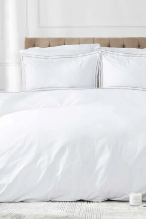 White Collection Victorie Gri Pikolu Percale Çift Kişilik Nevresim Takımı 200.20.01.0107 - 2