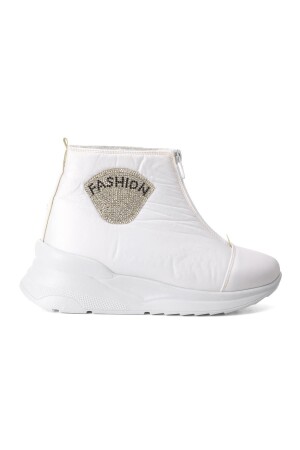 White Line 844 Weiße, wasserabweisende Damen-Schneestiefel mit Shearling-Innenseite - 1