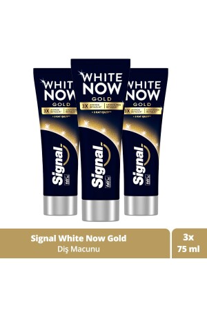 White Now Gold Anında Beyazlatıcı Diş Macunu 75mlx3 - 1