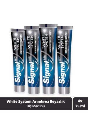 White System Diş Macunu Arındırıcı Beyazlık 75 Mlx4 - 1