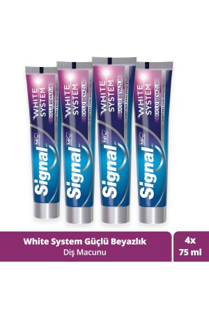 White System Diş Macunu Güçlü Beyazlık Güçlü Diş Minesi 75 Mlx4 - 1