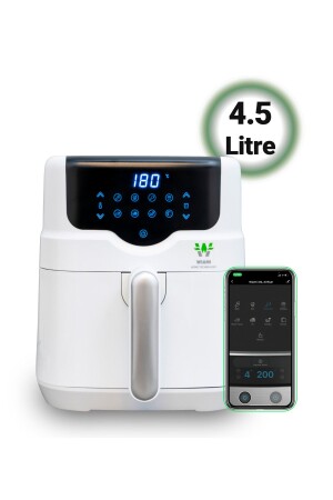 Wiami Air Fryer 4.5 Litre Beyaz Akıllı Fritöz - 1