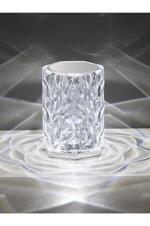 Wiederaufladbare Rose Crystal Diamond Tischlampe Touch 3 Farbwechsel Romantisches Acryl-LED-Nachtlicht TYC00680655904 - 3