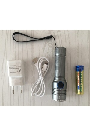 Wiederaufladbare Taschenlampe aus Metall Pd-6007 PD-6007 - 5