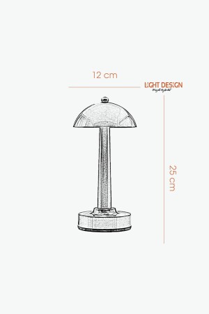 Wiederaufladbare Tischlampe, batteriebetrieben, LED, Touch-Tischlampe Sirius Antik Antik - 10